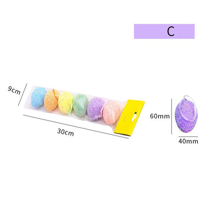 6PCS Easter Egg Hanging Ornaments - Cake Pops Parties