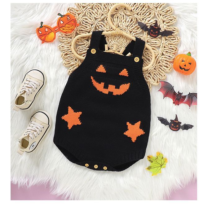 Adorable Halloween Pumpkin Baby Romper - Cake Pops Parties
