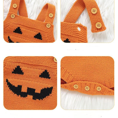 Adorable Halloween Pumpkin Baby Romper - Cake Pops Parties