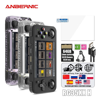 ANBERNIC RG35XX H IPS Hand - held Game Console - Cake Pops Parties