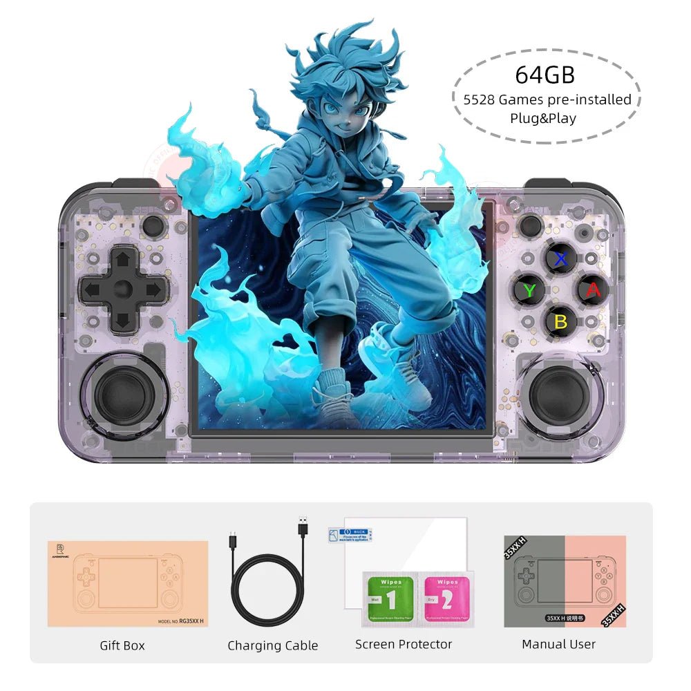 ANBERNIC RG35XX H IPS Hand - held Game Console - Cake Pops Parties
