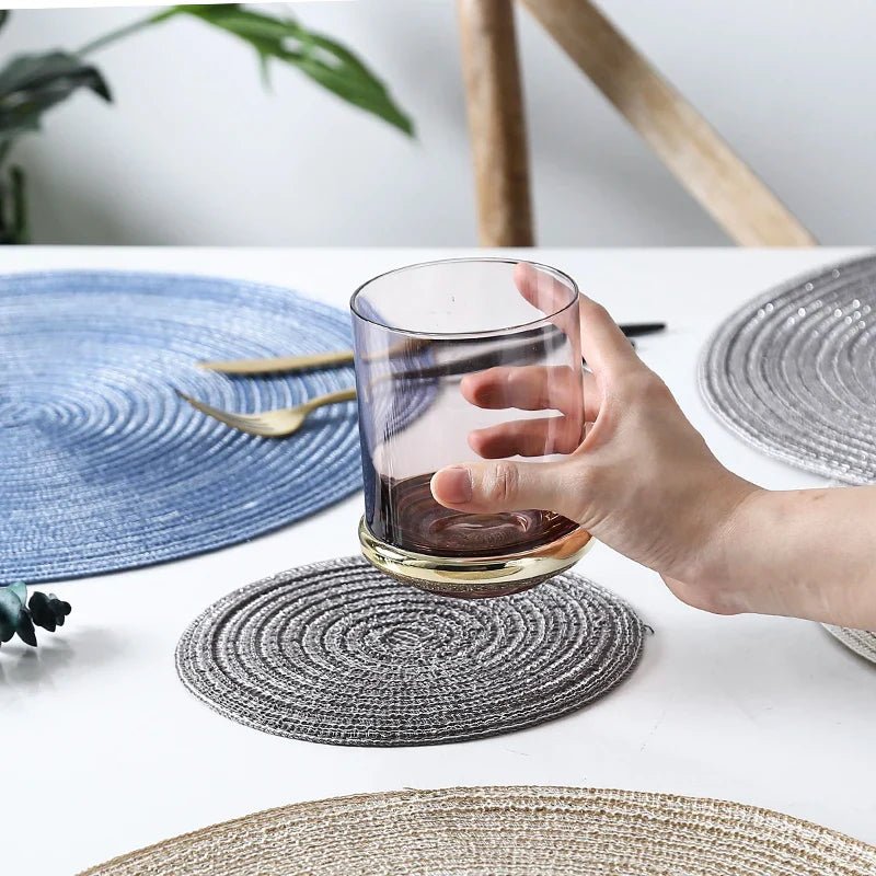 Anti - Slip Round Table Mats Set - Cake Pops Parties