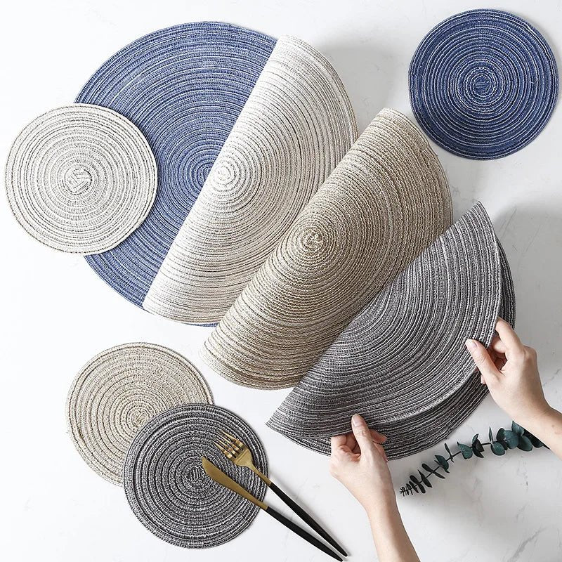 Anti - Slip Round Table Mats Set - Cake Pops Parties
