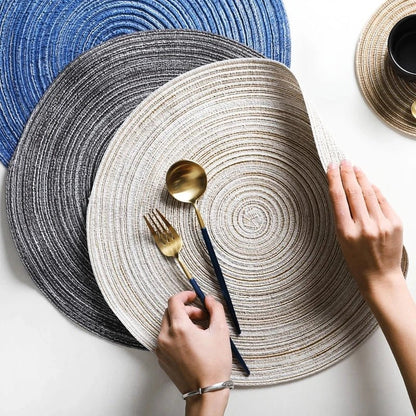 Anti - Slip Round Table Mats Set - Cake Pops Parties