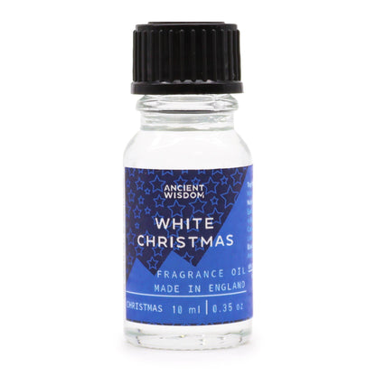Stylish display of 10ml White Christmas Fragrance Oil, perfect for gifting and enjoying the delightful white christmas aroma.