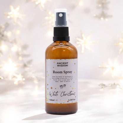 Cozy ambiance with White Christmas Room Spray 100ml, ideal festive home fragrance for creating holiday cheer.