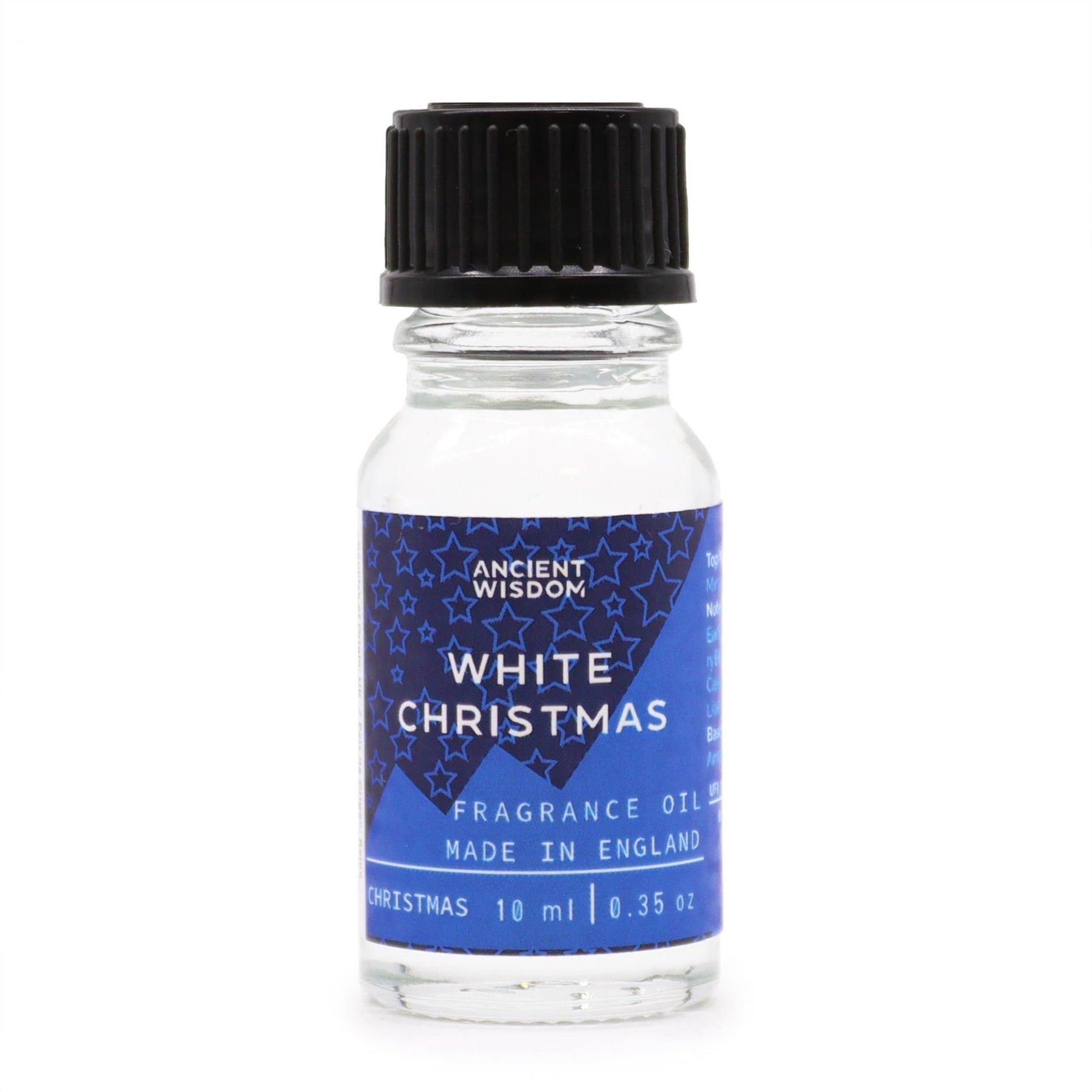 Close-up of White Christmas Fragrance Oil 10ml, ideal for creating a soothing white christmas aroma in your home.