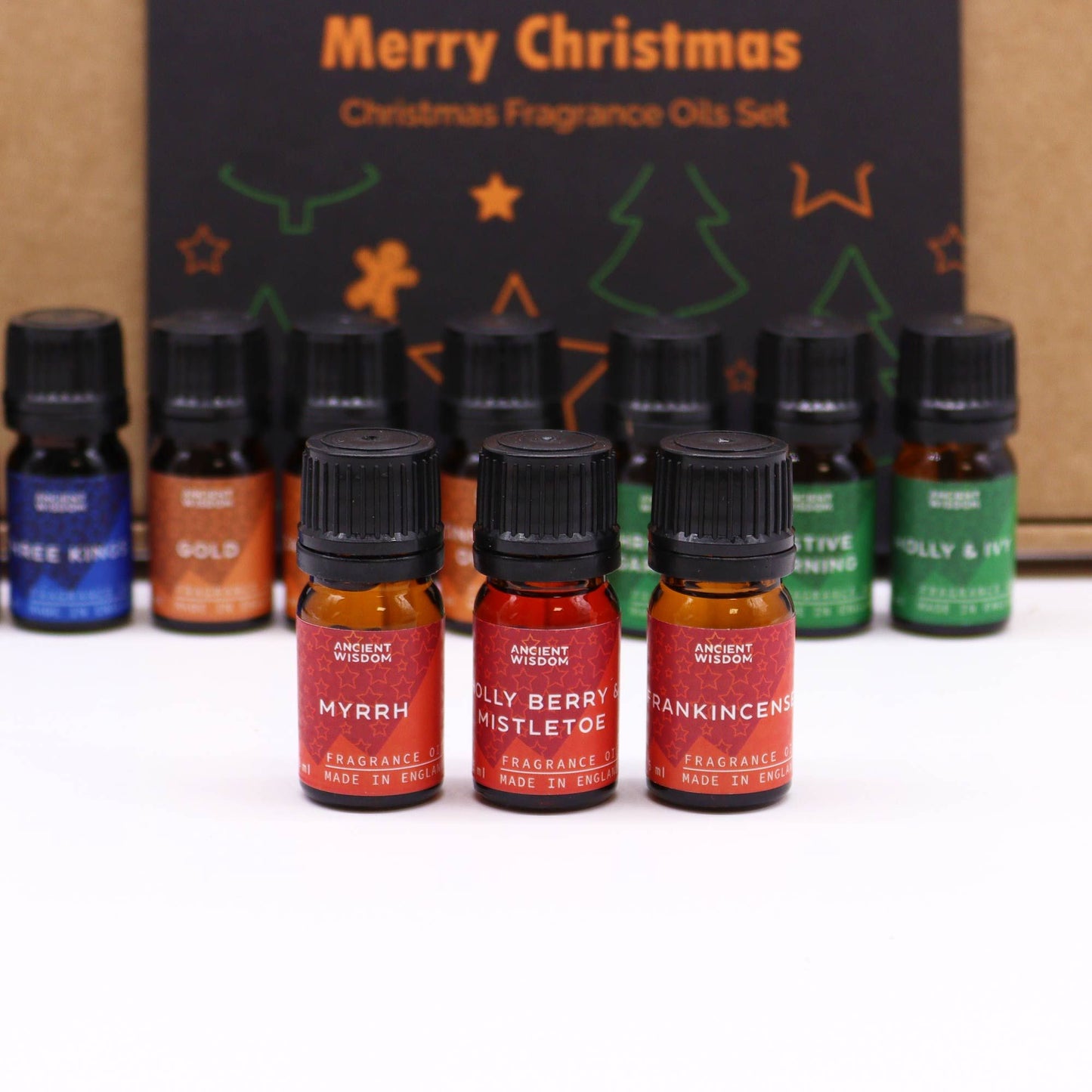 Fabulous selection of Holy Scents Christmas Fragrance Oils to elevate your festive decor with festive scents.