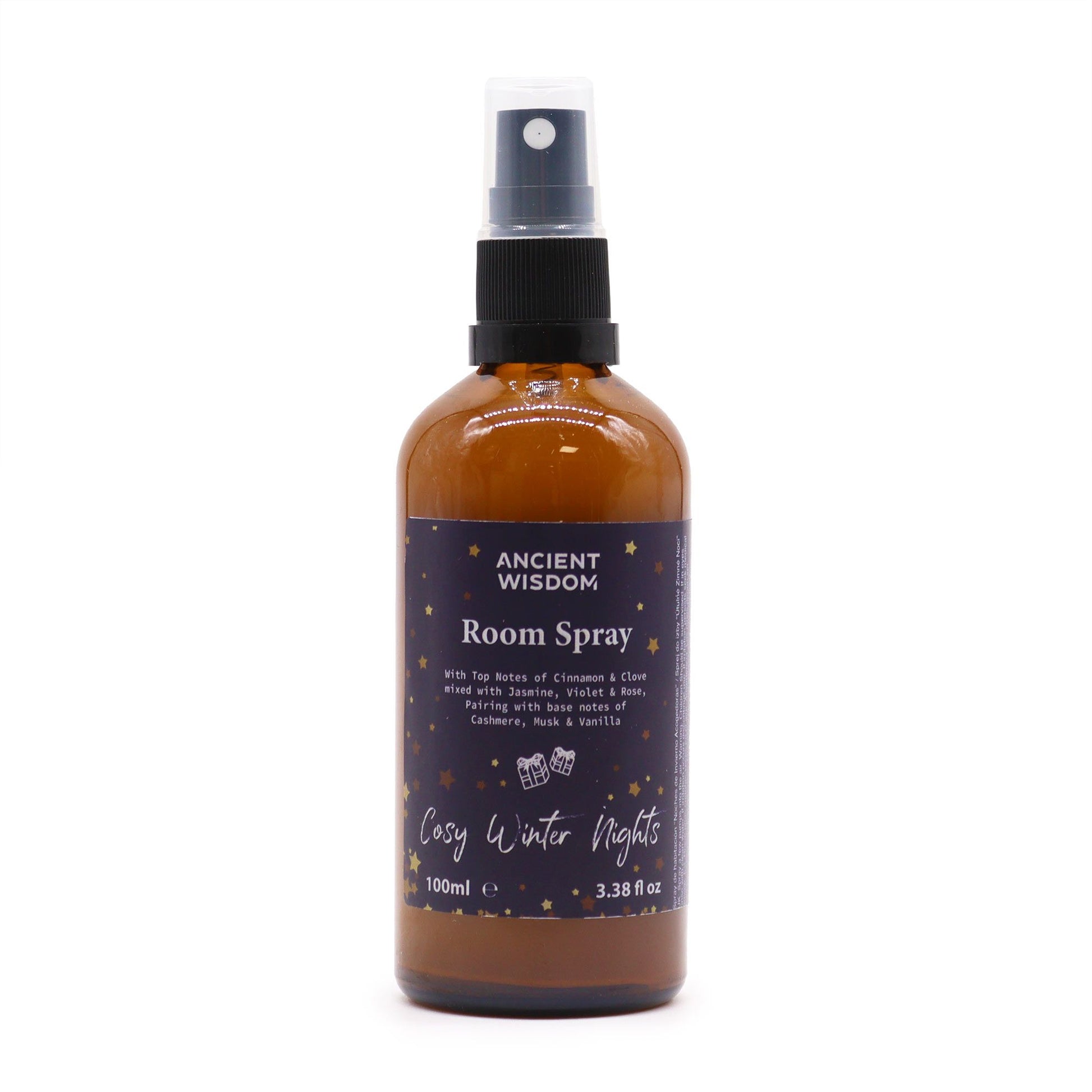 Cosy Winter Nights Room Spray 100ml from Cake Pops Parties, a perfect Christmas gift or stocking filler for festive fragrance lovers. This home fragrance features a delightful winter spice aroma with hints of cinnamon and clove. Ideal for pamper packs and aromatherapy, it brings the essence of cinnamon orange and festive cheer, creating a cozy atmosphere for your space.