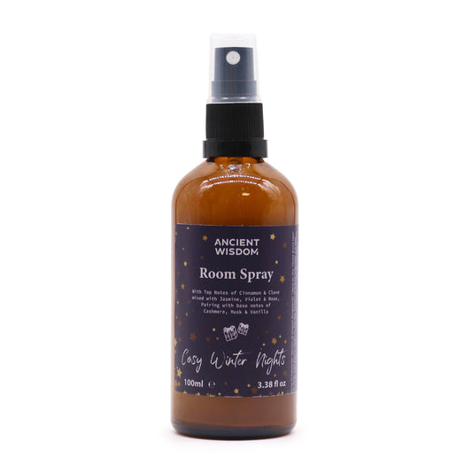 Cosy Winter Nights Room Spray 100ml from Cake Pops Parties, a perfect Christmas gift or stocking filler for festive fragrance lovers. This home fragrance features a delightful winter spice aroma with hints of cinnamon and clove. Ideal for pamper packs and aromatherapy, it brings the essence of cinnamon orange and festive cheer, creating a cozy atmosphere for your space.