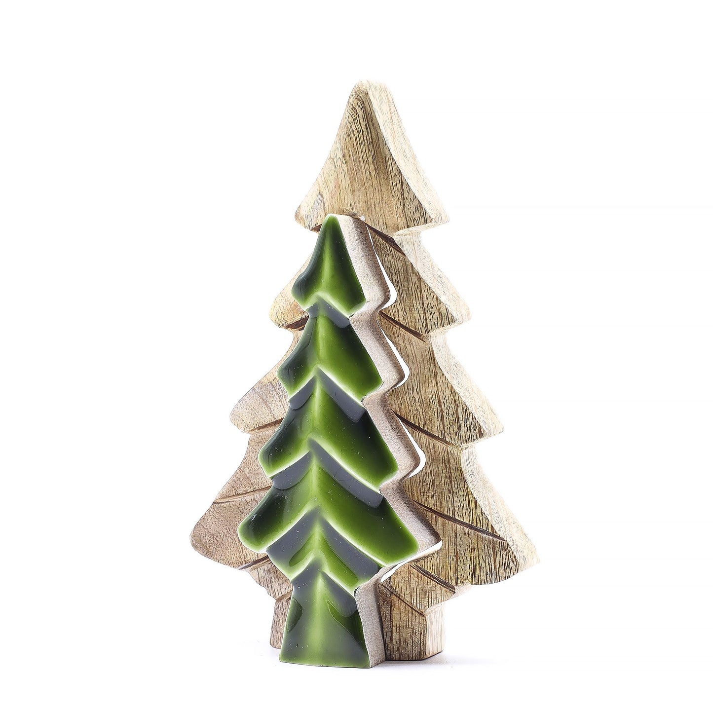 Woodland Charm - Small Tree in Tree Decoration 15x10cm, featuring a rustic pine tree shape crafted from sustainable materials, an enchanting addition to your holiday décor – Christmas Gift Home Fragrance