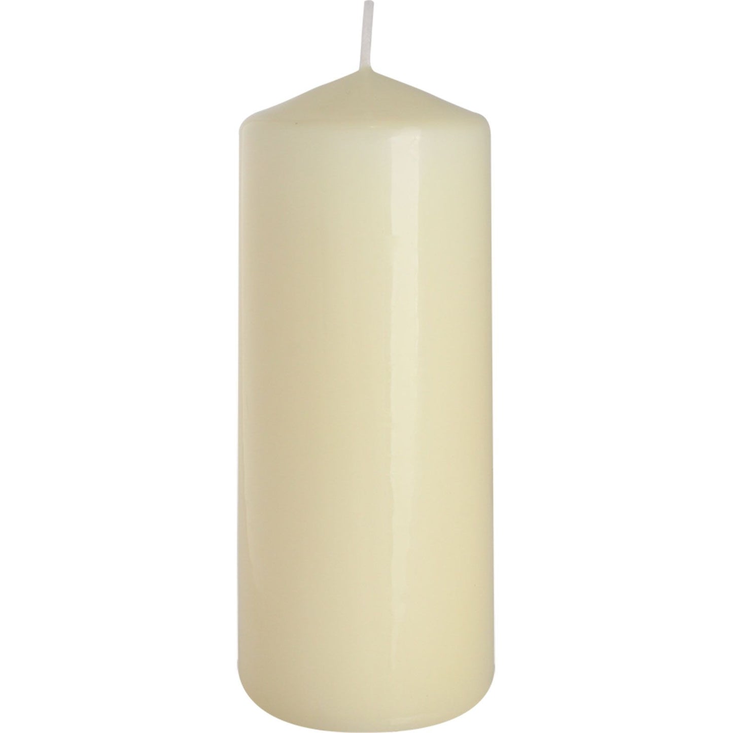 Ivory Pillar Candle 60x150mm - 48Hr Burn Time - Ideal Gift, showcasing a smooth, elegant design perfect for creating a warm ambiance in any room. This {{scent}} {{product_type}} is a delightful choice for a Christmas Gift Home Fragrance.