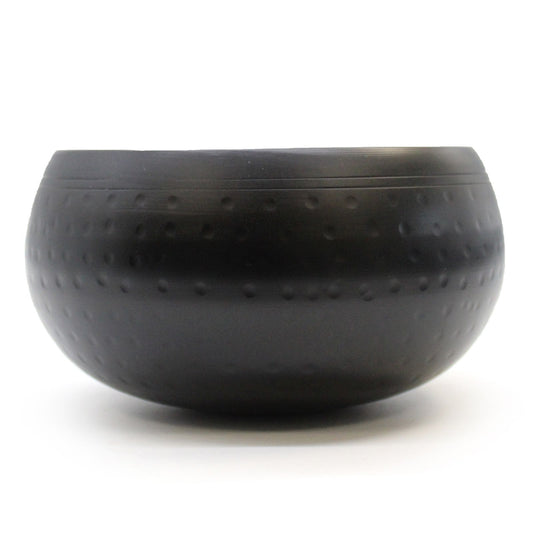 Large Black Singing Bowl - 18Cm for Meditation and Relaxation, elegantly crafted in a smooth black finish, perfect for enhancing mindfulness and tranquility. {{scent}} {{product_type}} â€“ Christmas Gift Home Fragrance.