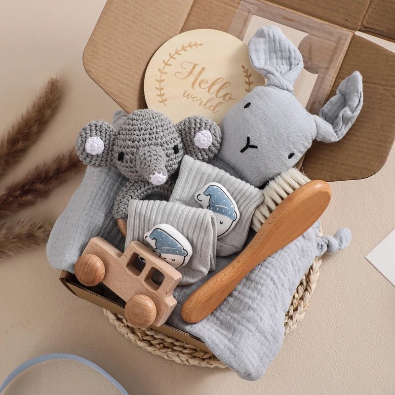 Baby Bath Toy Set & Swaddle Wrap - Cake Pops Parties