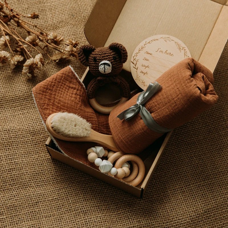 Baby Bath Toy Set & Swaddle Wrap - Cake Pops Parties