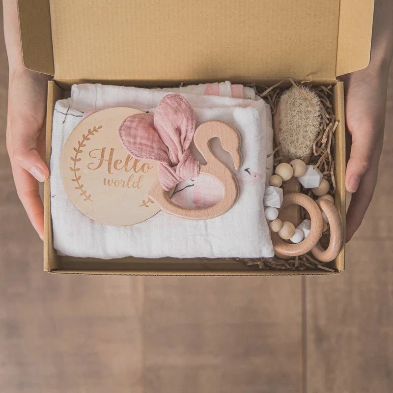 Baby Bath Toy Set & Swaddle Wrap - Cake Pops Parties