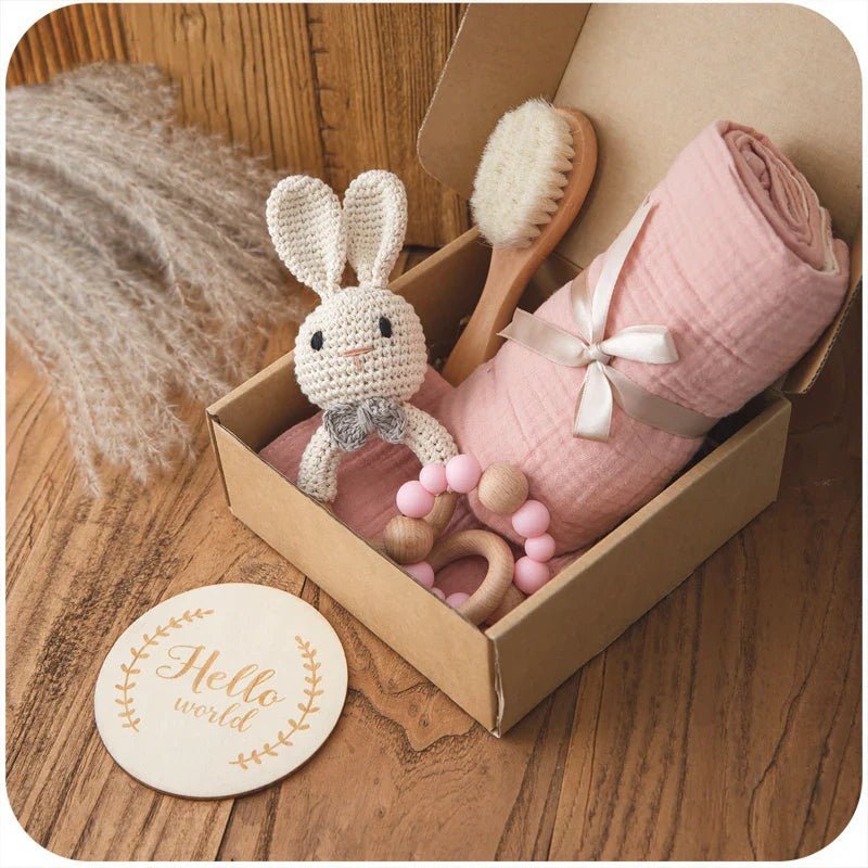 Baby Bath Toy Set & Swaddle Wrap - Cake Pops Parties