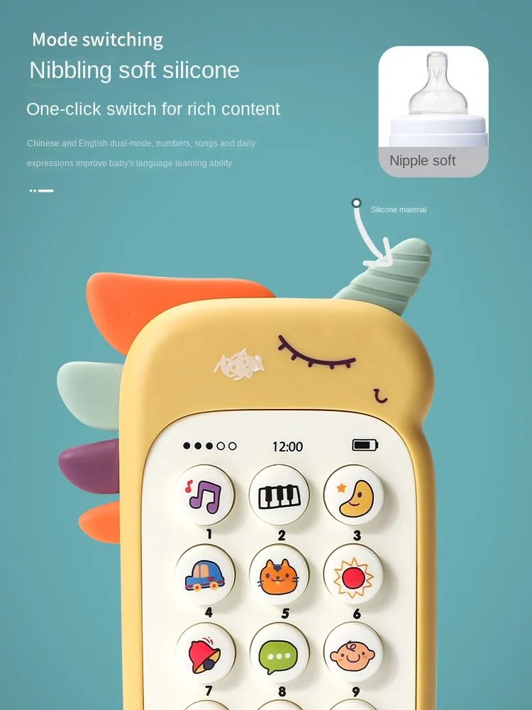 Baby Music Phone Toy with Teether - Cake Pops Parties