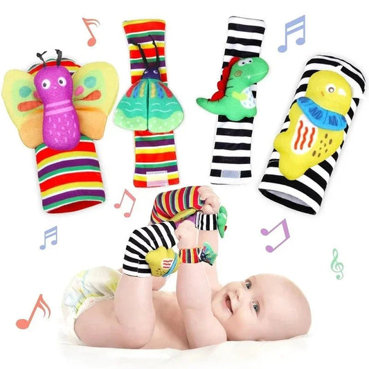 Baby Rattle Wrist Toys 0 - 12 Months - Cake Pops Parties