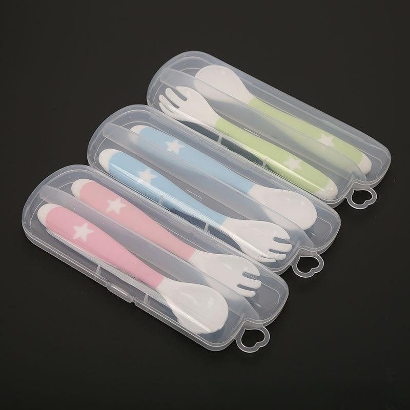 Baby Silicone Spoon Fork Storage Box - Cake Pops Parties