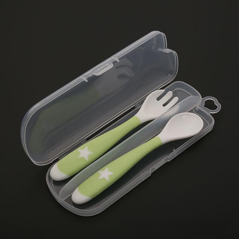 Baby Silicone Spoon Fork Storage Box - Cake Pops Parties