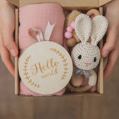 Baby Towel Newborn Bath Toy Gift Set - Cake Pops Parties
