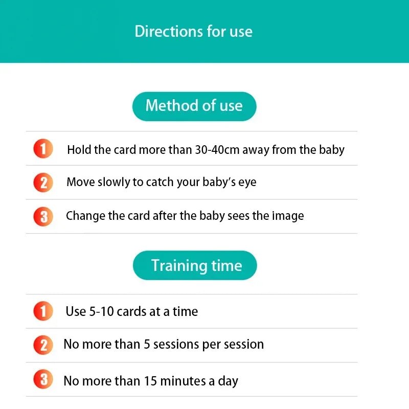 Baby Visual Gift Stimulation Flash Cards - Cake Pops Parties