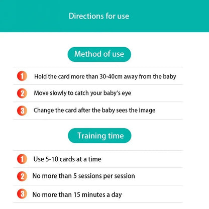 Baby Visual Gift Stimulation Flash Cards - Cake Pops Parties