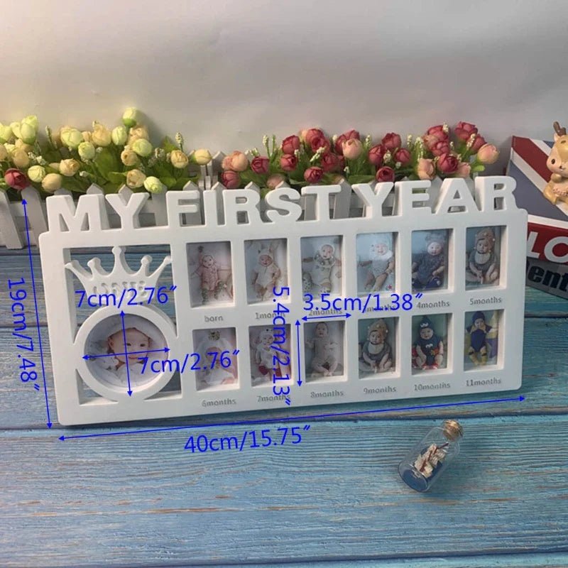Baby's First Year Keepsake Frame - Cake Pops Parties