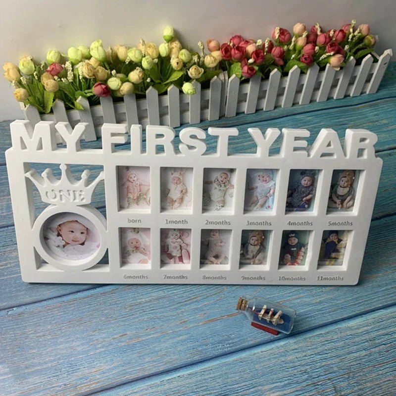 Baby's First Year Keepsake Frame - Cake Pops Parties