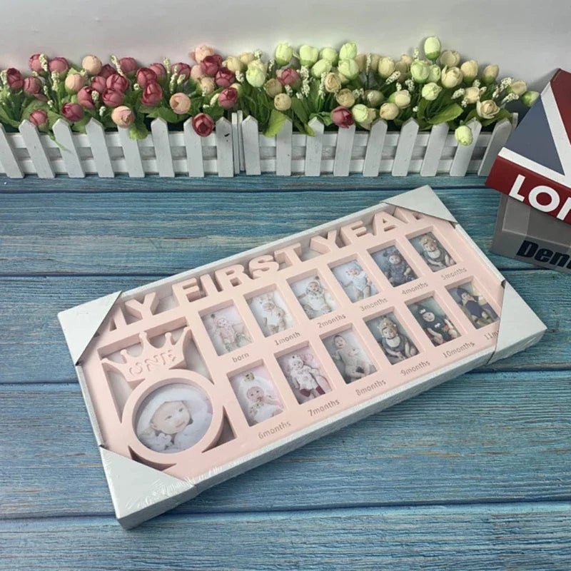 Baby's First Year Keepsake Frame - Cake Pops Parties