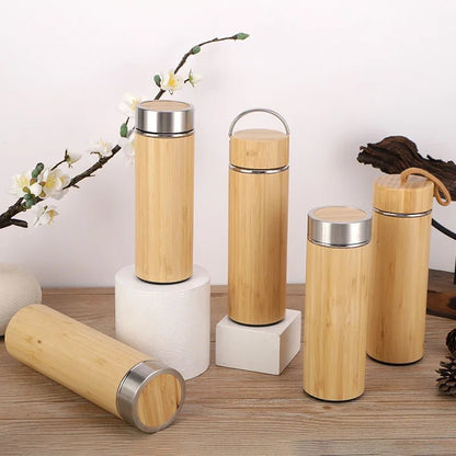 Bamboo Insulated Water Bottle - Personalized & Heated - Cake Pops Parties