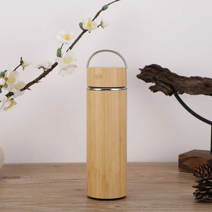 Bamboo Insulated Water Bottle - Personalized & Heated - Cake Pops Parties