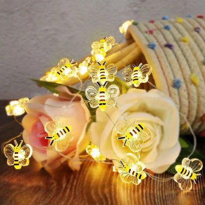Bee Fairy Lights - 20 LED String Lights - Cake Pops Parties