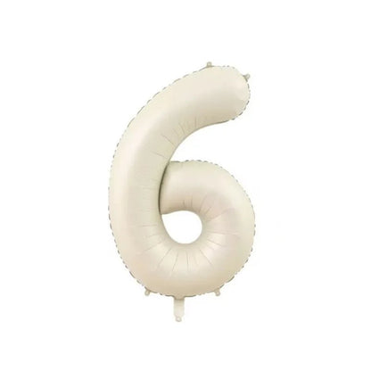 Beige Birthday Balloons Set - Cake Pops Parties