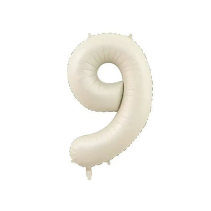 Beige Birthday Balloons Set - Cake Pops Parties