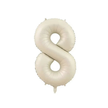 Beige Birthday Balloons Set - Cake Pops Parties