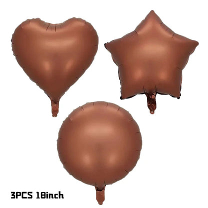 Beige Birthday Balloons Set - Cake Pops Parties