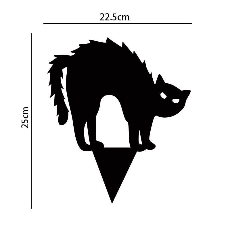 Black Cat Silhouette Halloween Decor - Cake Pops Parties