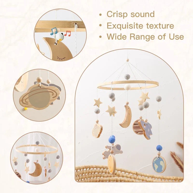 Boho Style Baby Bed Bell Rattles - Cake Pops Parties
