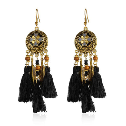 Boho Tassel Flower Summer Earrings - Cake Pops Parties