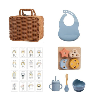 Bopoobo Baby Feeding Tableware & Rainbow Stacker Set - Cake Pops Parties