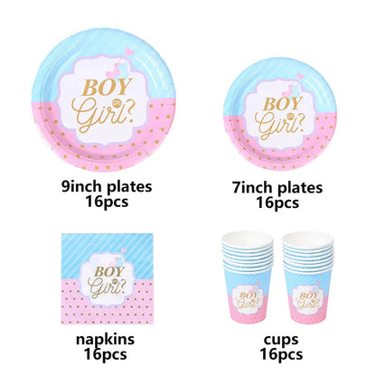 Boy or Girl Gender Reveal Party Set - Cake Pops Parties