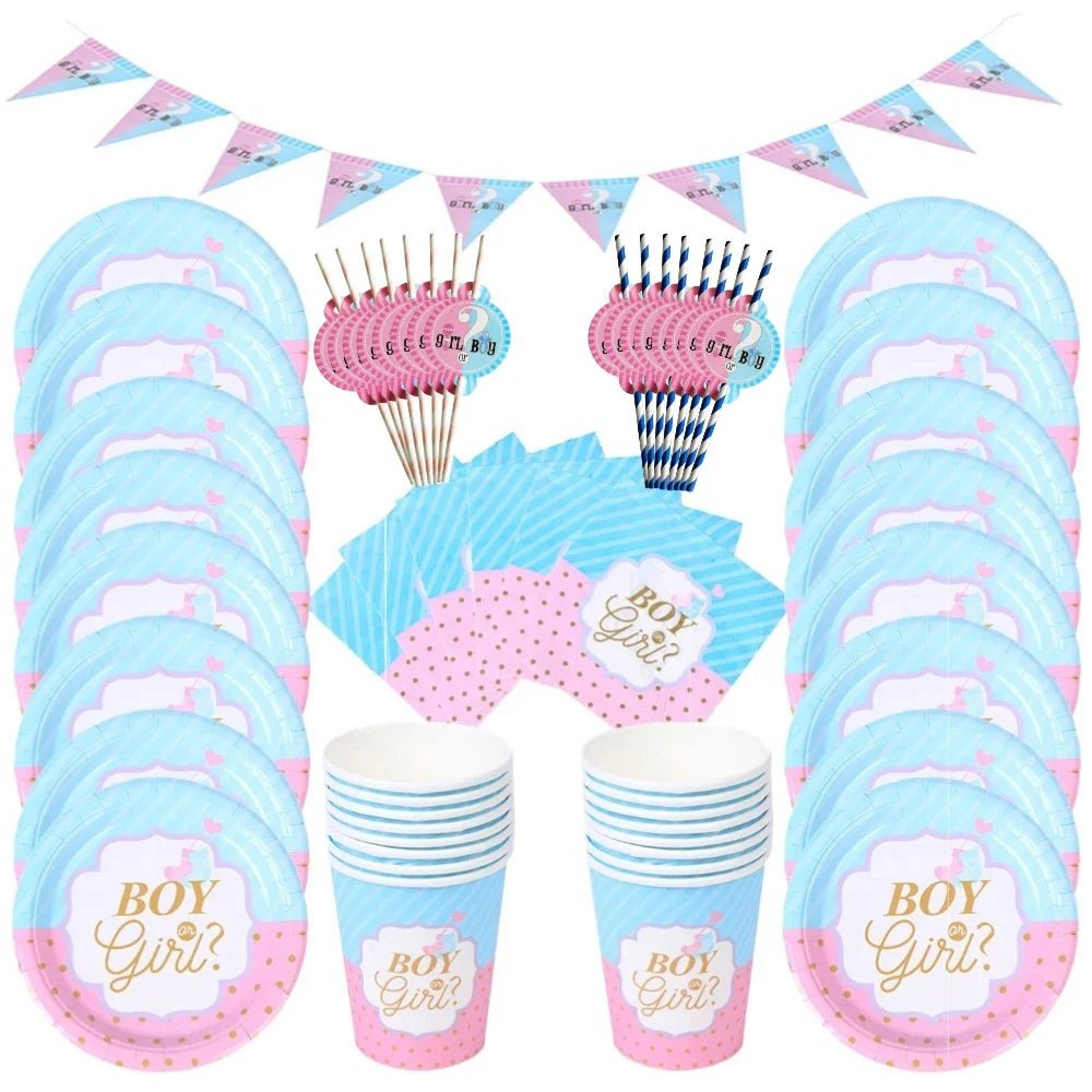 Boy or Girl Gender Reveal Party Set - Cake Pops Parties