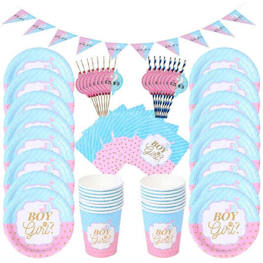 Boy or Girl Gender Reveal Party Set - Cake Pops Parties