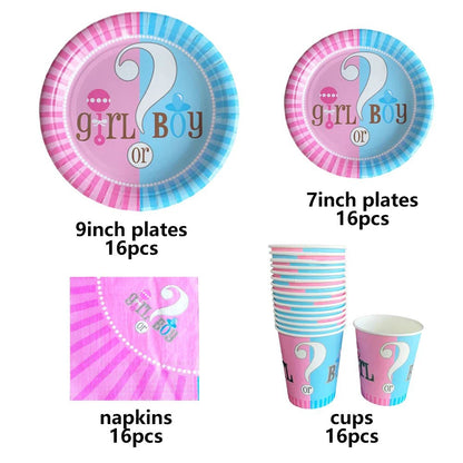 Boy or Girl Gender Reveal Party Set - Cake Pops Parties