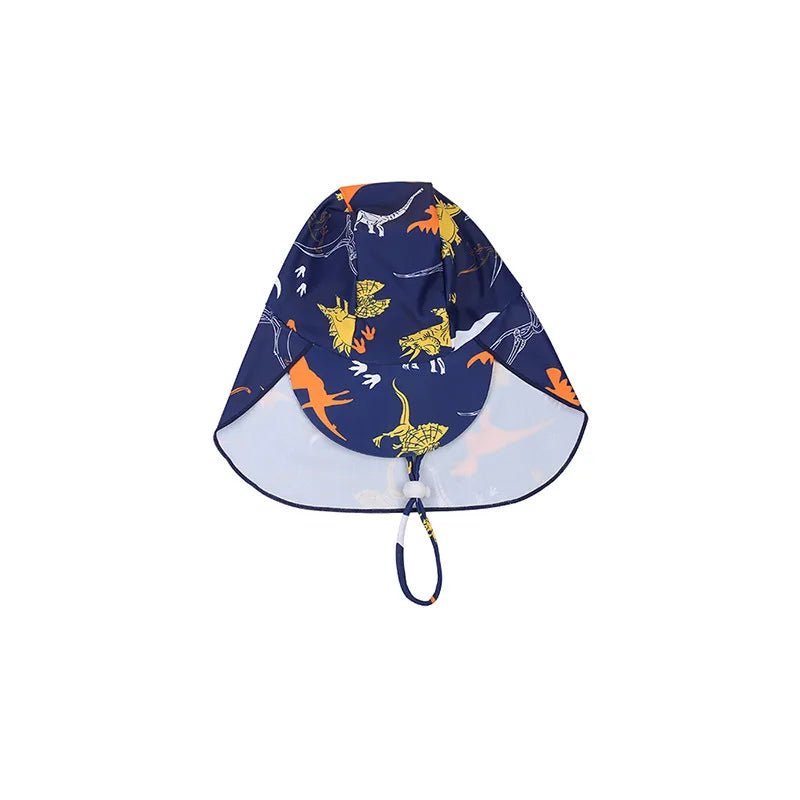 Boys Dinosaur Swimsuit Set | Long Sleeve UV Protection with Swim Cap - Cake Pops Parties