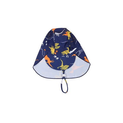 Boys Dinosaur Swimsuit Set | Long Sleeve UV Protection with Swim Cap - Cake Pops Parties