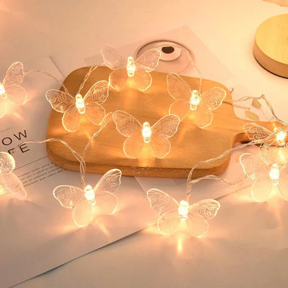 Butterfly LED Fairy Light String Garland - Cake Pops Parties