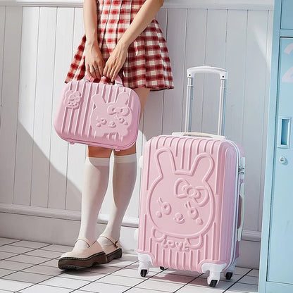 Cartoon Cat Luggage Women’s Password Suitcase Universal Wheels - Cake Pops Parties